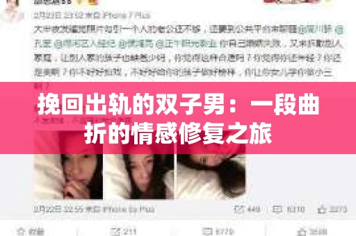 挽回出轨的双子男：一段曲折的情感修复之旅