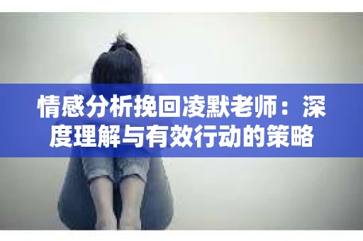 情感分析挽回凌默老师：深度理解与有效行动的策略