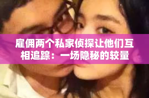 雇佣两个私家侦探让他们互相追踪：一场隐秘的较量