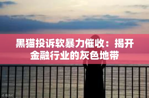 黑猫投诉软暴力催收：揭开金融行业的灰色地带