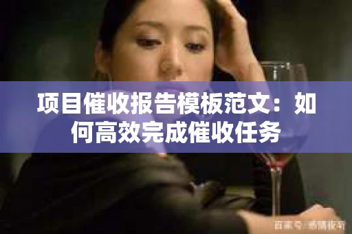 项目催收报告模板范文：如何高效完成催收任务
