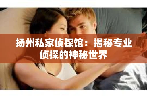 扬州私家侦探馆：揭秘专业侦探的神秘世界