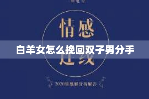 白羊女怎么挽回双子男分手